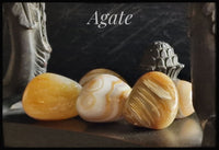 Agate en pierre roulée