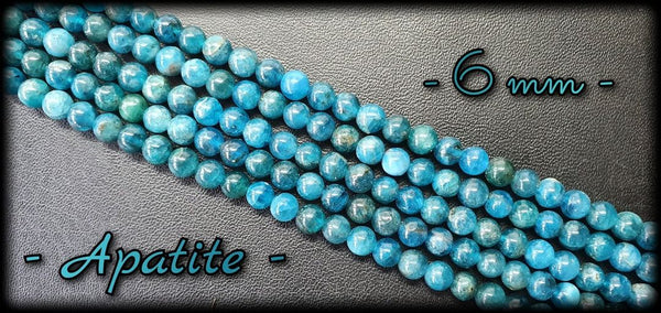 Apatite ronde en fil - 6mm