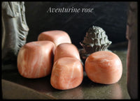 Aventurine Rose en pierre roulée