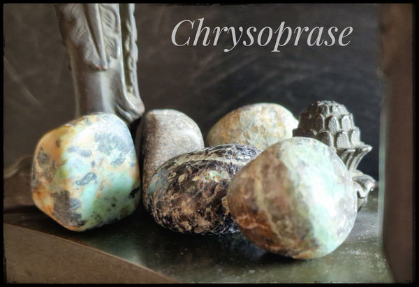 Chrysoprase en pierre roulée