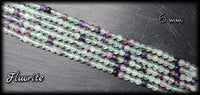 Fluorite ronde en fil - 6mm